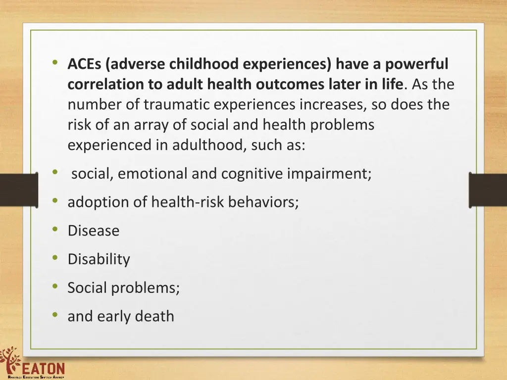 aces adverse childhood experiences have