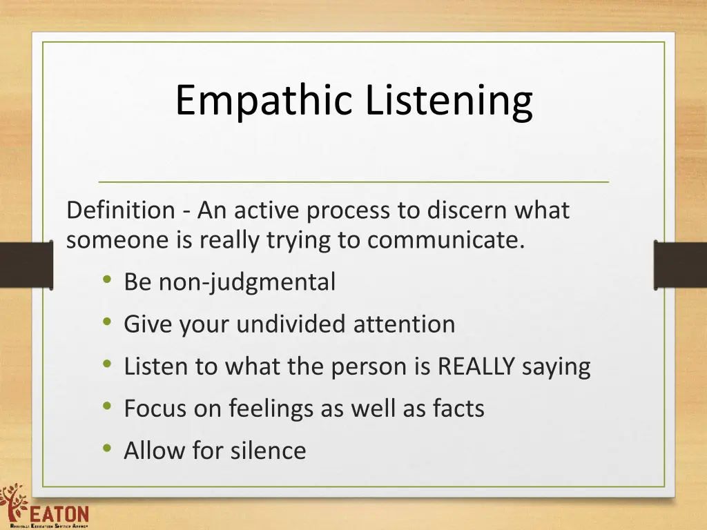 empathic listening