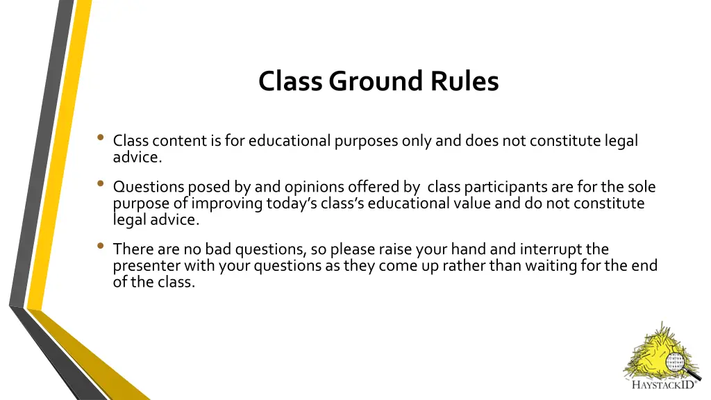 class ground rules