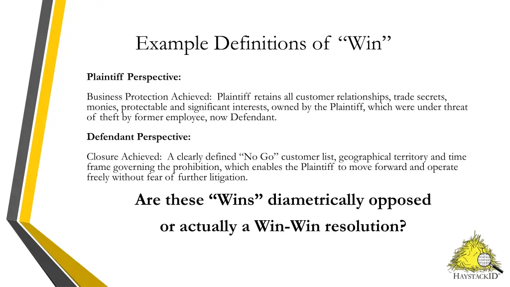 example definitions of win