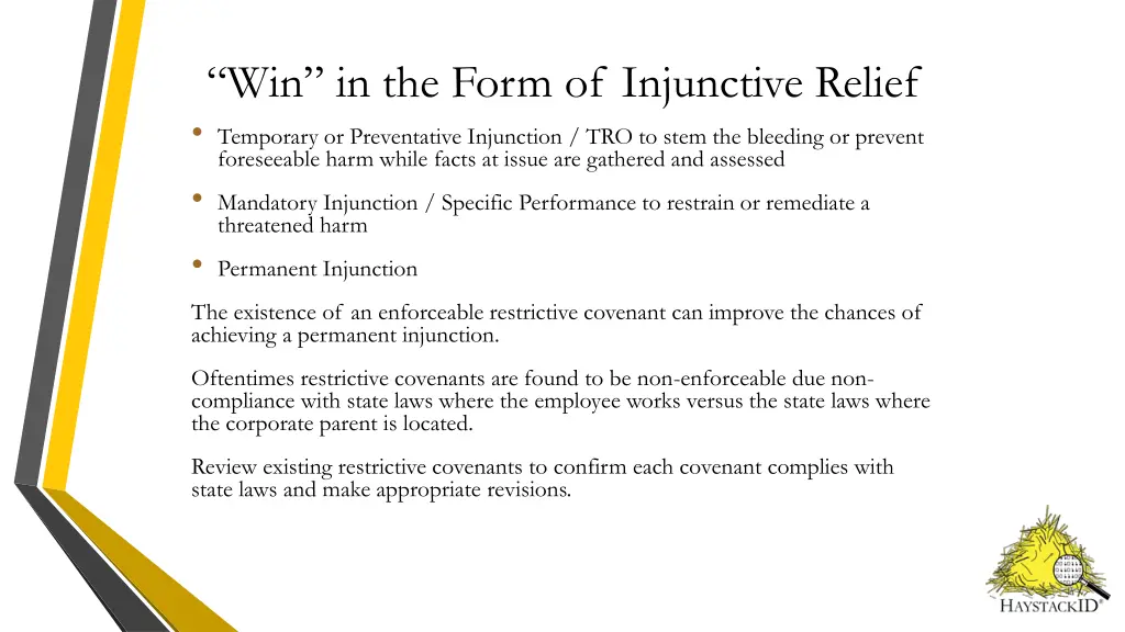 win in the form of injunctive relief temporary