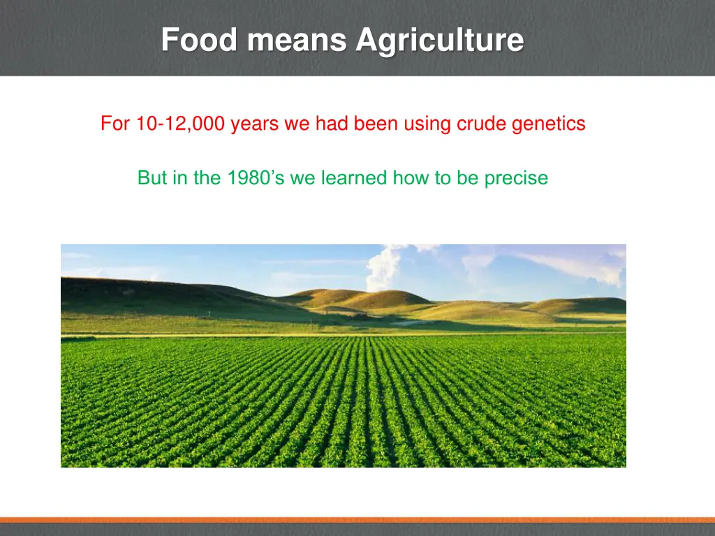 food means agriculture