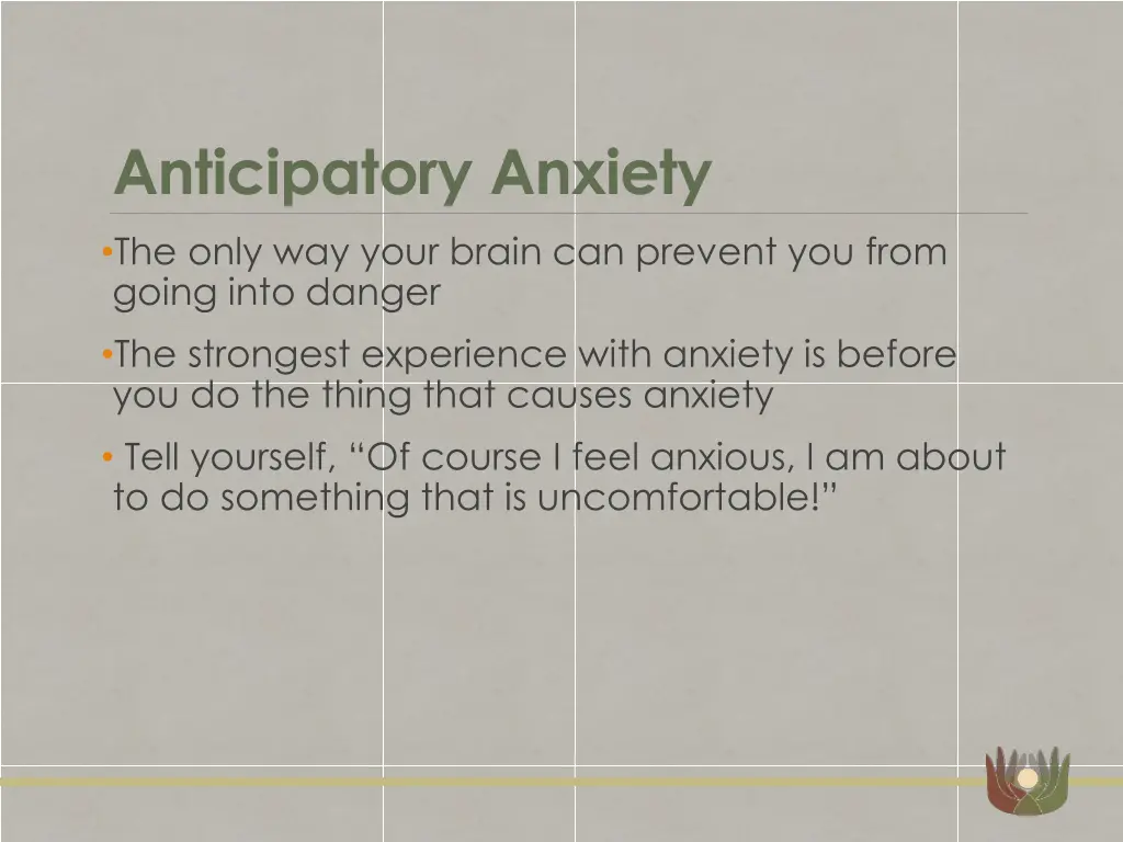 anticipatory anxiety