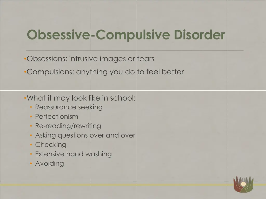 obsessive compulsive disorder