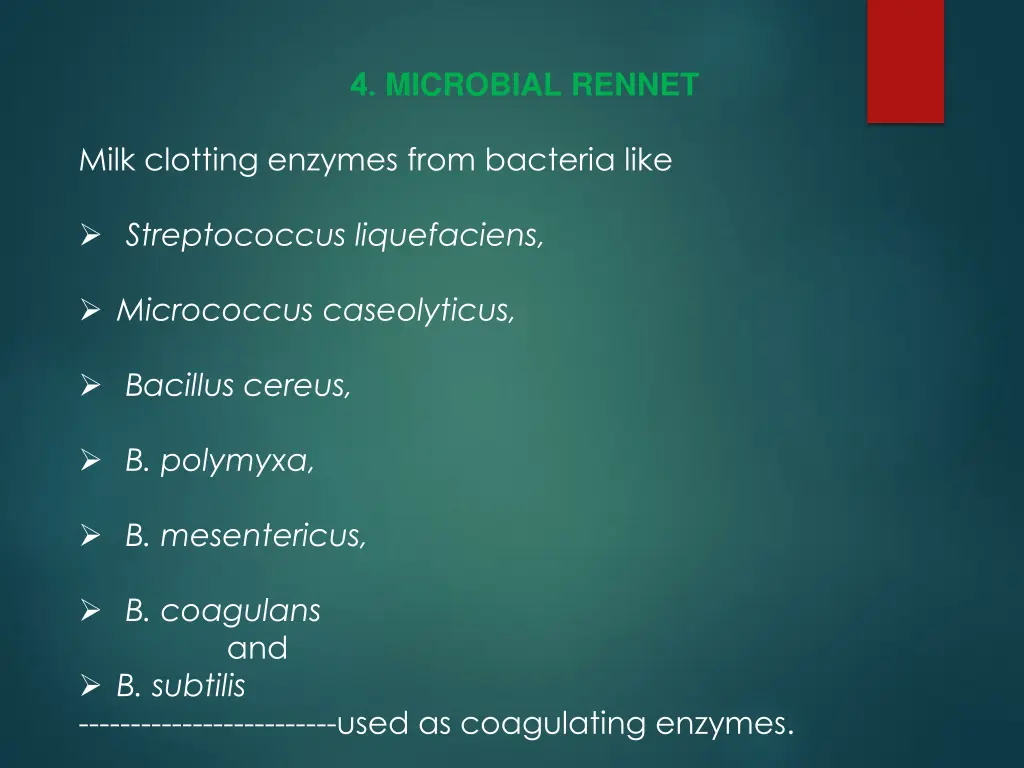 4 microbial rennet