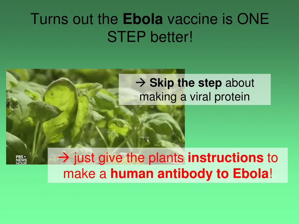 turns out the ebola vaccine is one step better