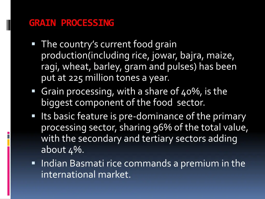 grain processing