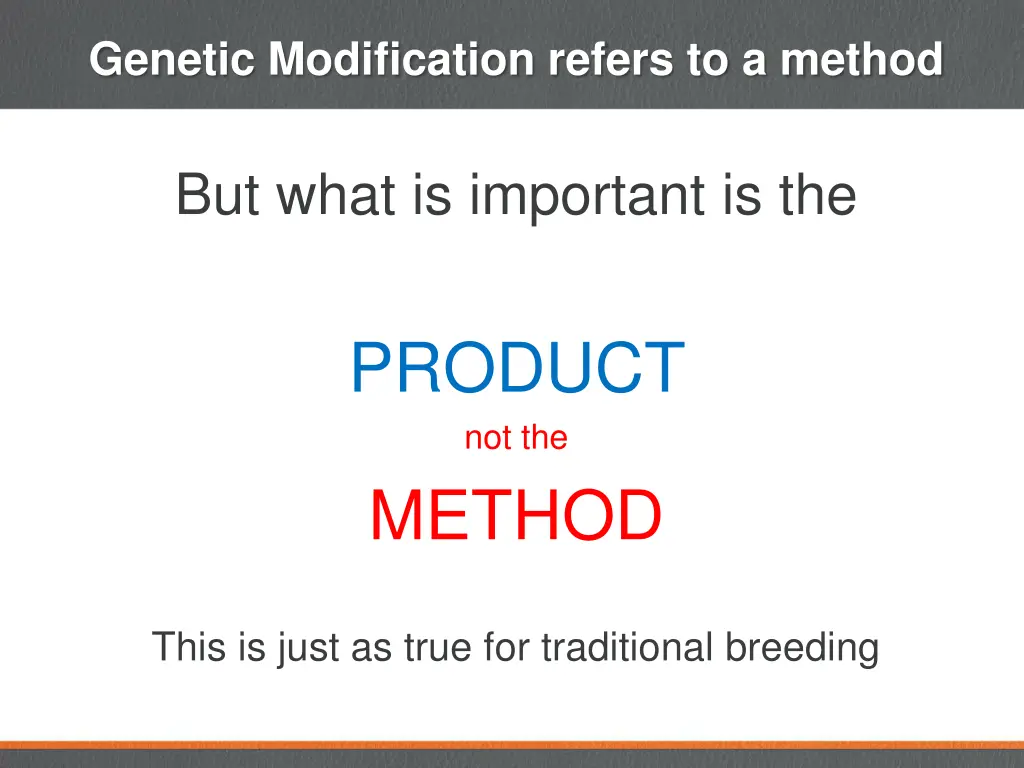 genetic modification refers to a method