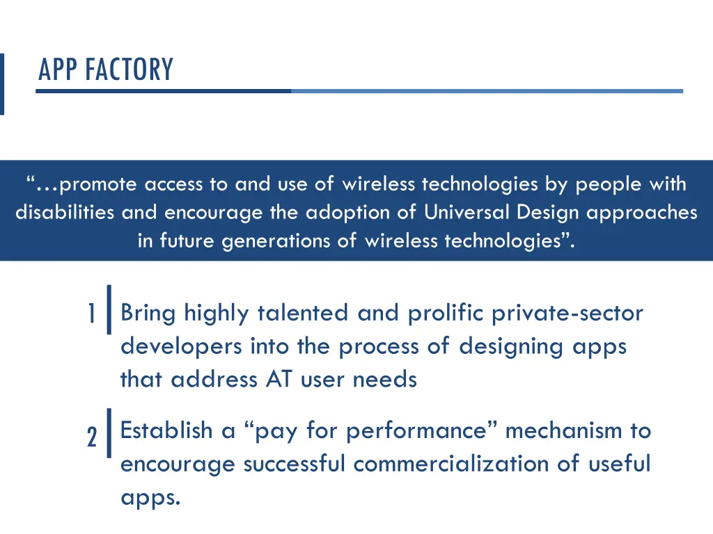 app factory