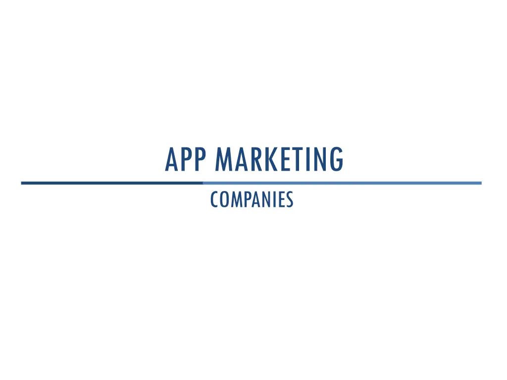 app marketing companies