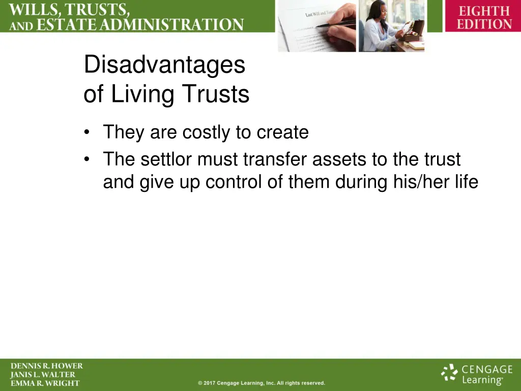 disadvantages of living trusts