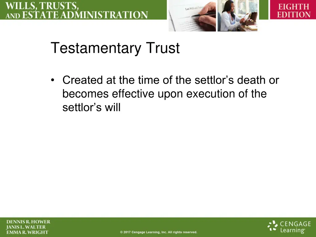 testamentary trust