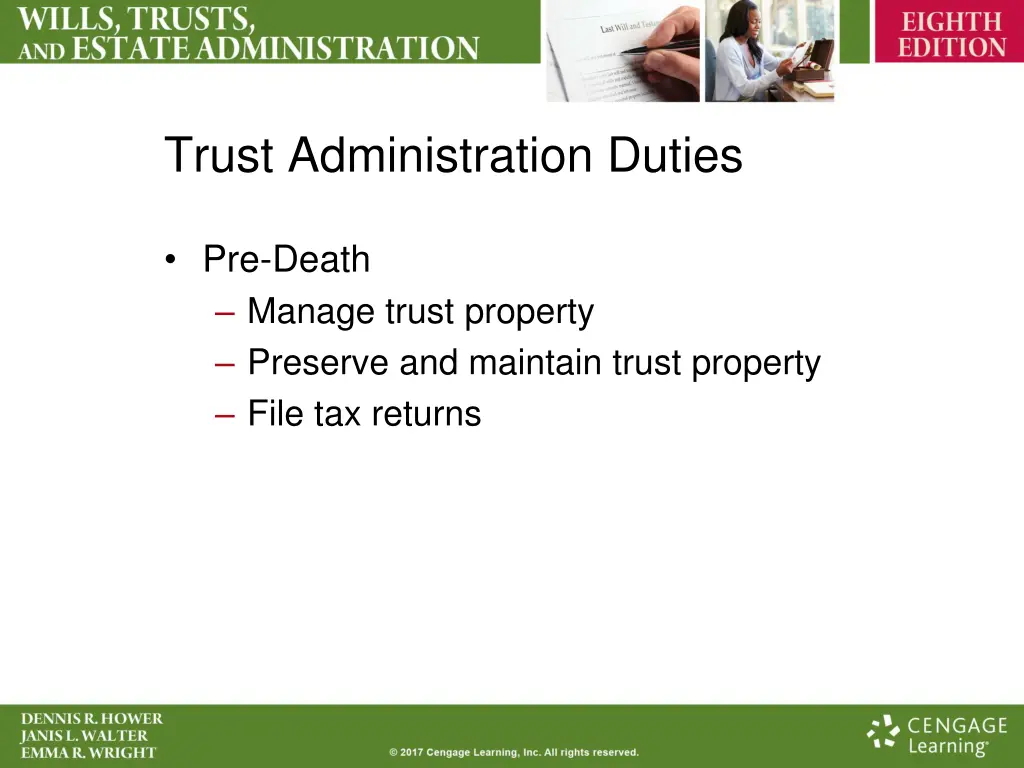 trust administration duties