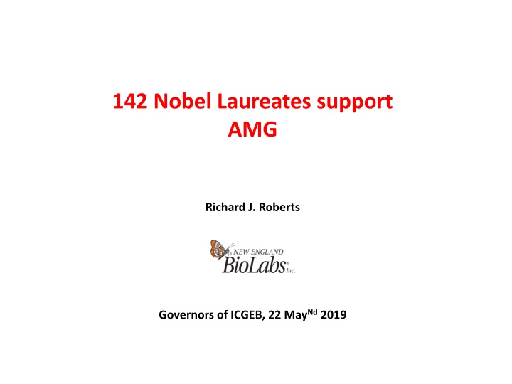 142 nobel laureates support amg