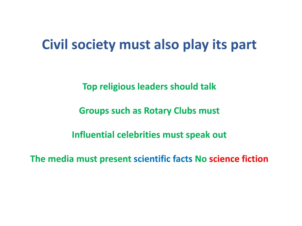 civil society must also play its part