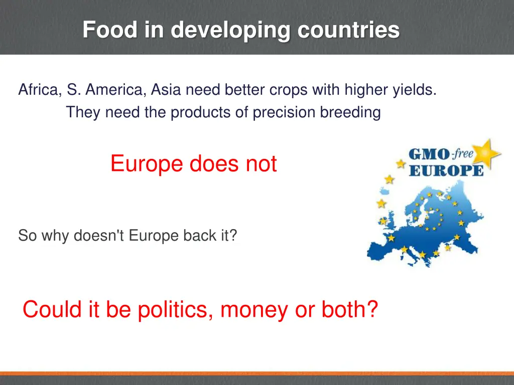 food in developing countries