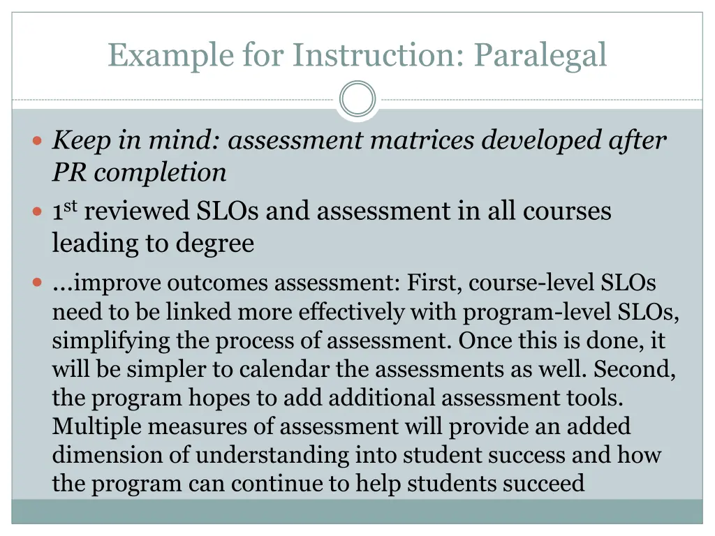 example for instruction paralegal