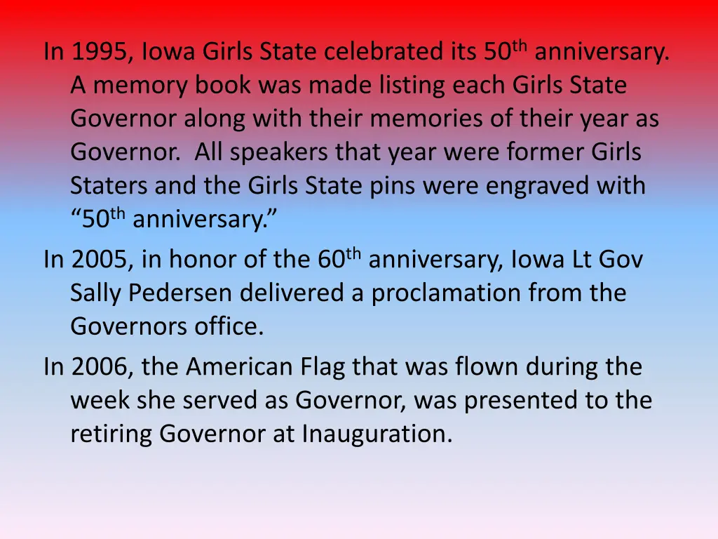 in 1995 iowa girls state celebrated