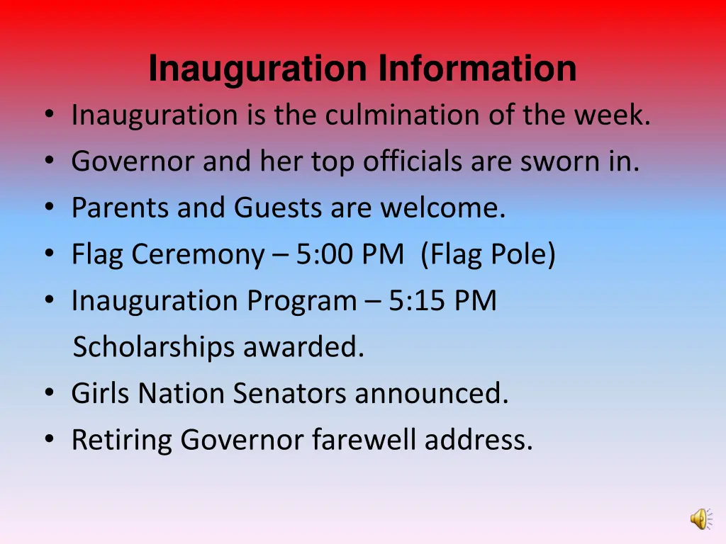 inauguration information inauguration