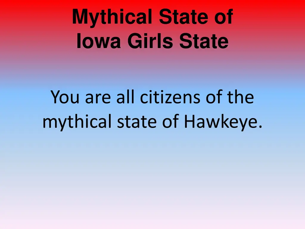 mythical state of iowa girls state