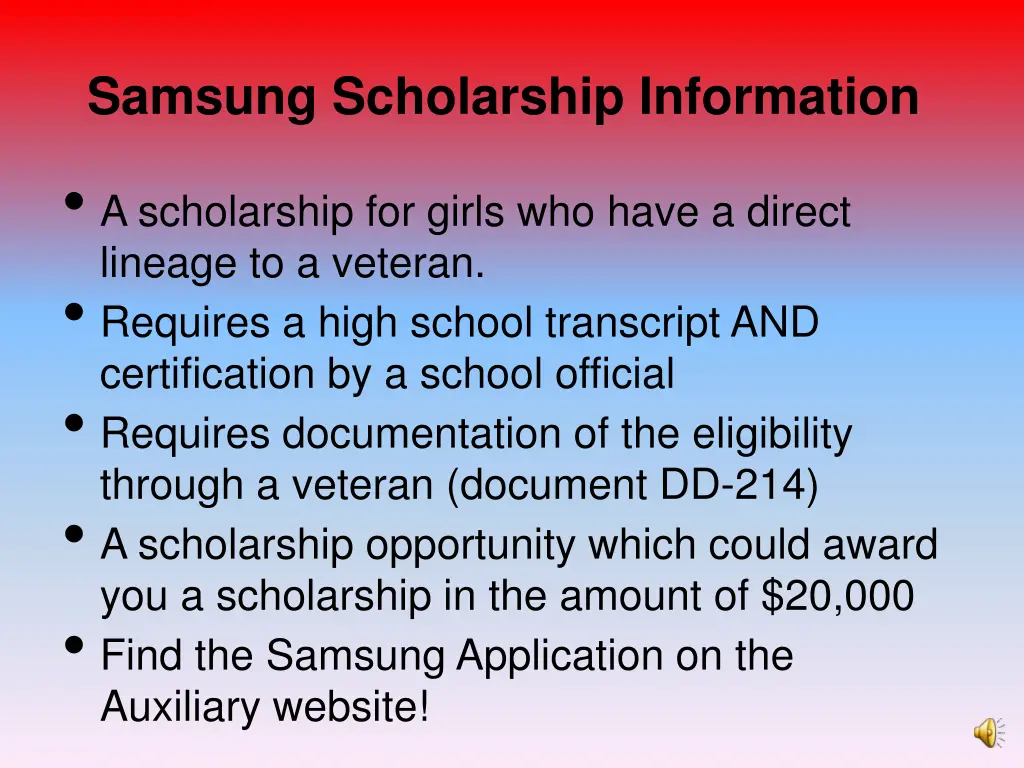 samsung scholarship information a scholarship