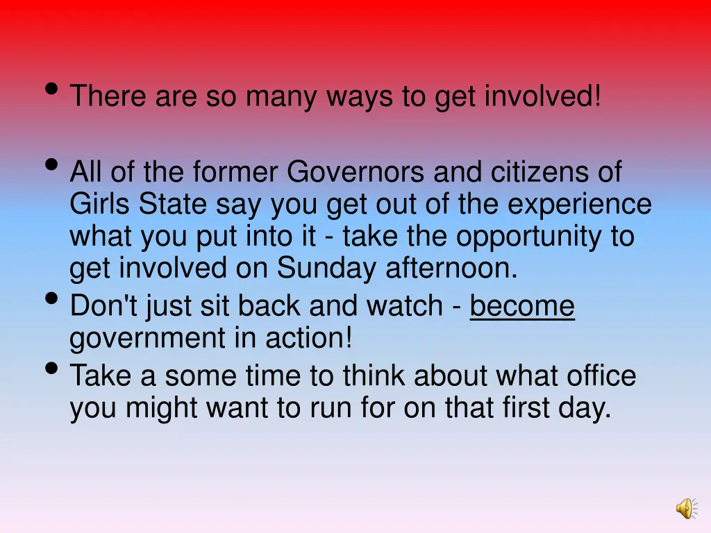 there are so many ways to get involved