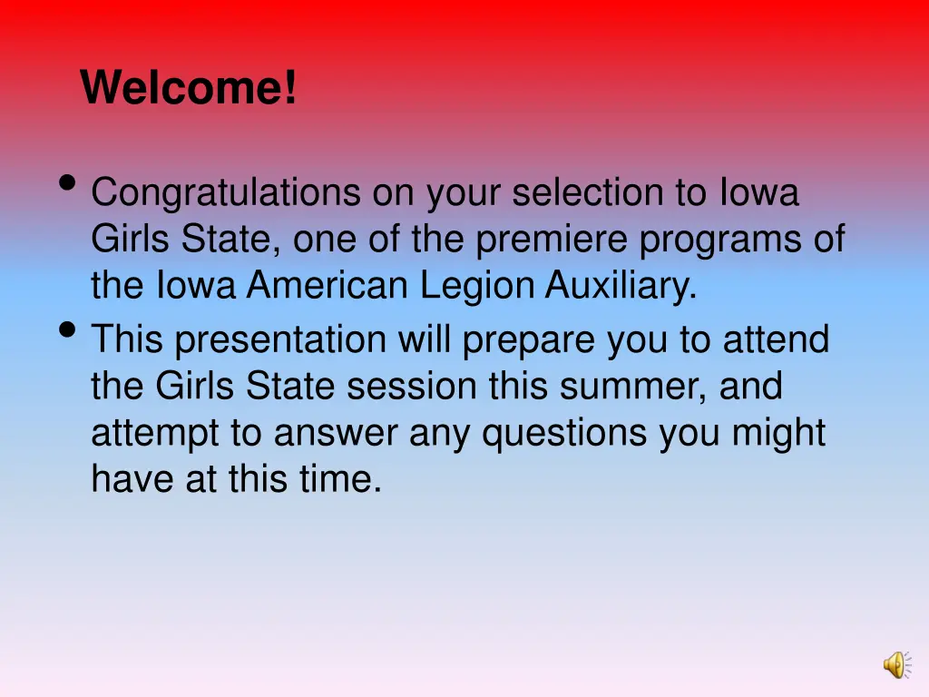 welcome congratulations on your selection to iowa