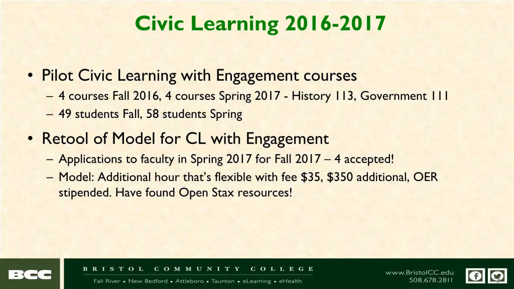 civic learning 2016 2017