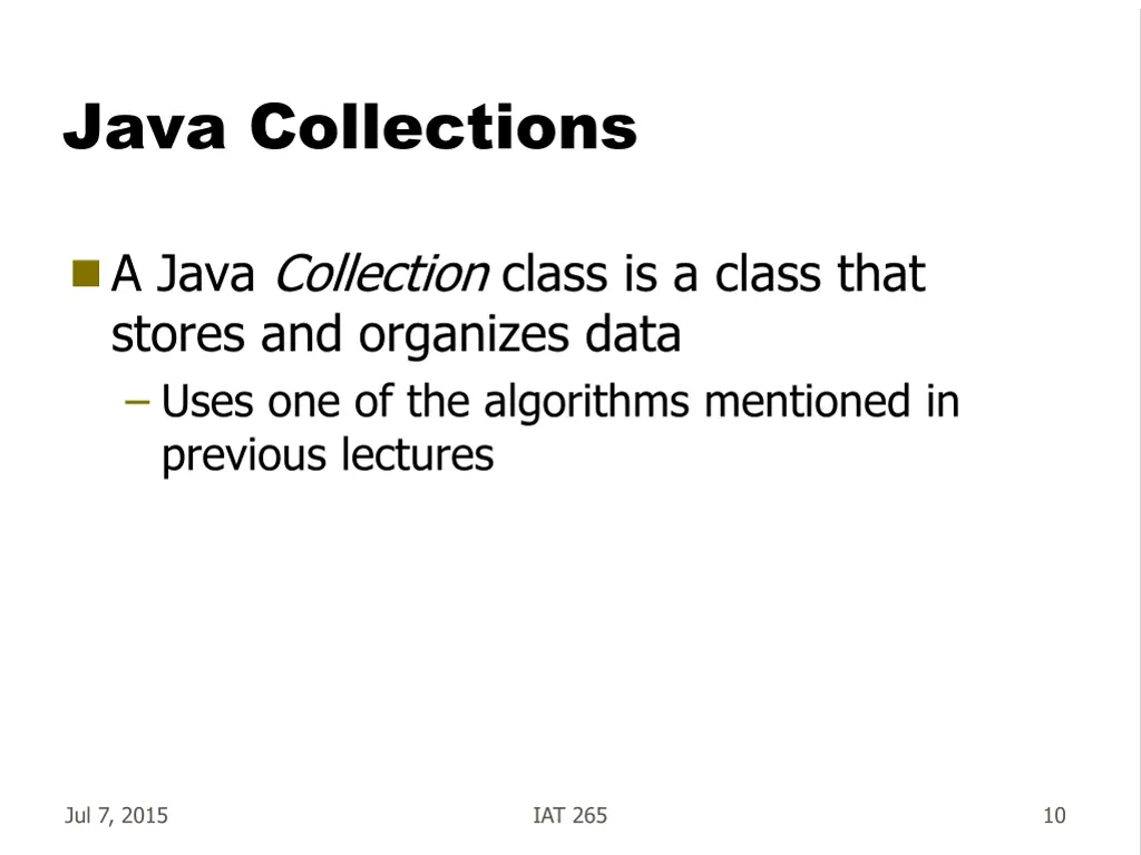 java collections