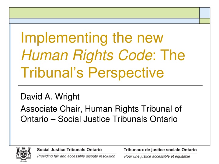 implementing the new human rights code