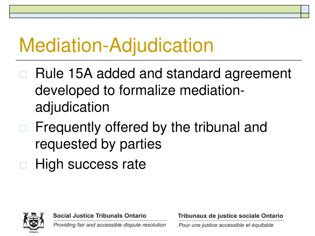 mediation adjudication