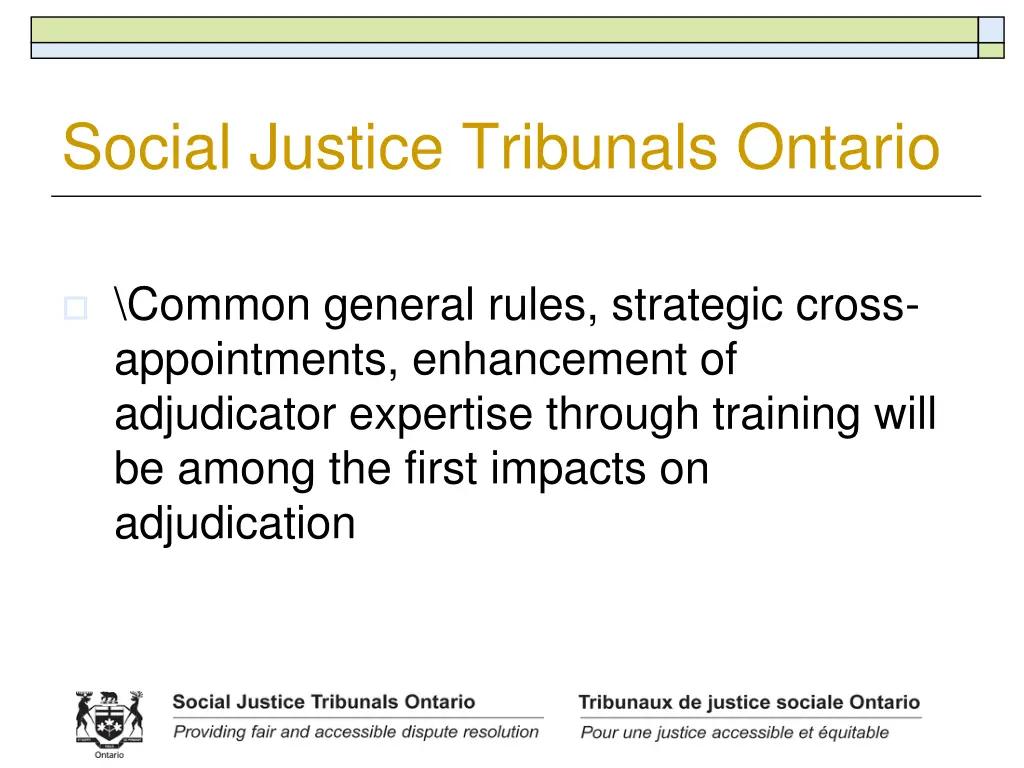 social justice tribunals ontario 2