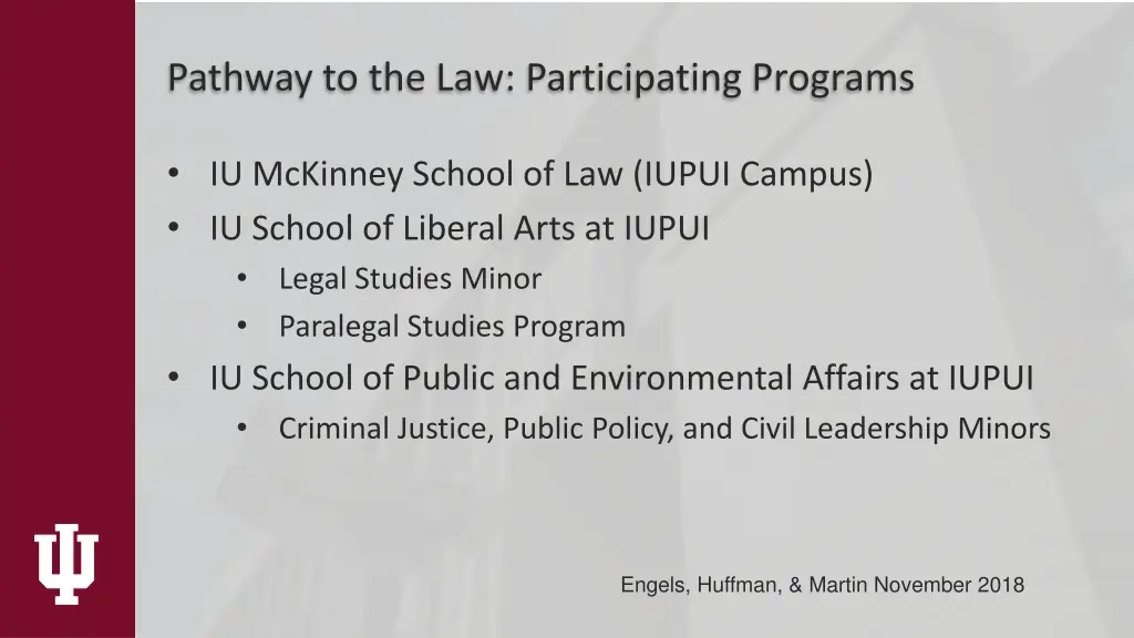 pathway to the law participating programs