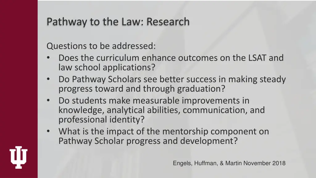 pathway to the law research