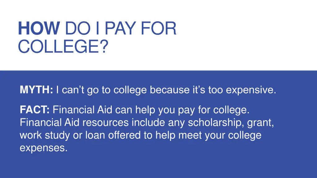 how do i pay for college