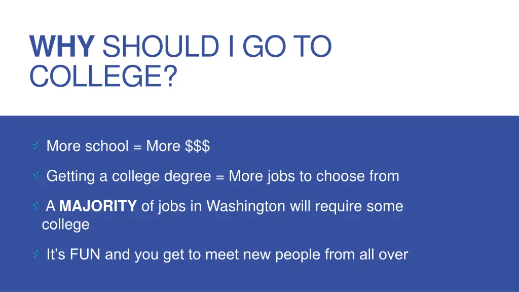 why should i go to college