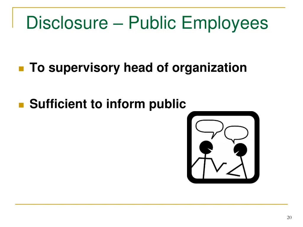 disclosure public employees