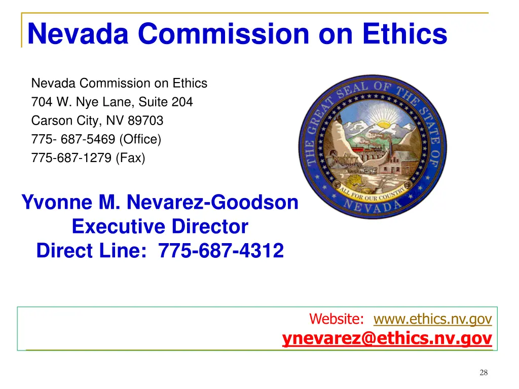 nevada commission on ethics 2