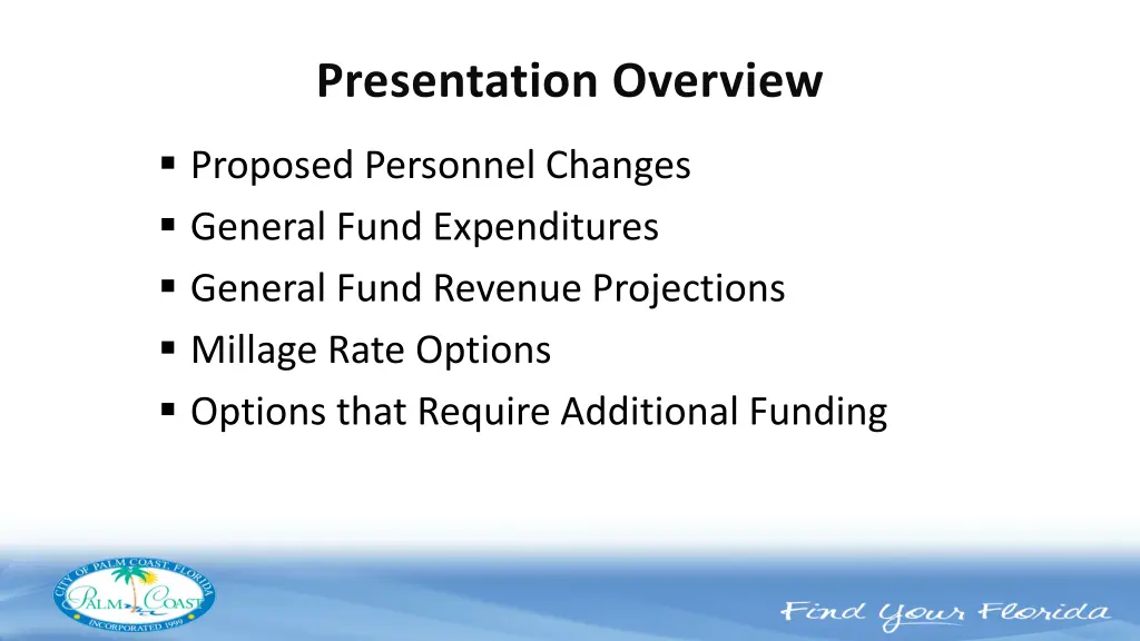 proposed personnel changes general fund