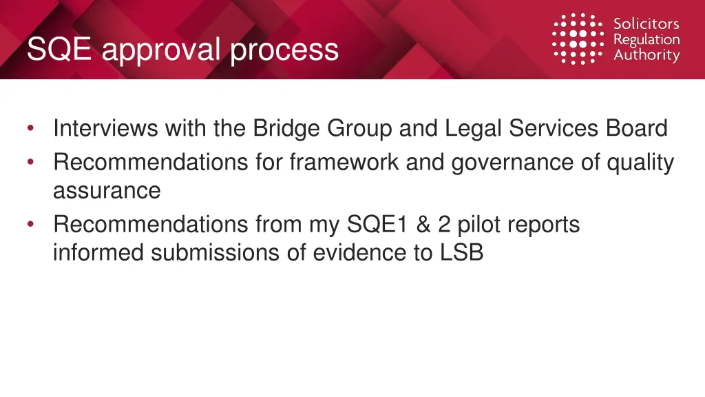 sqe approval process