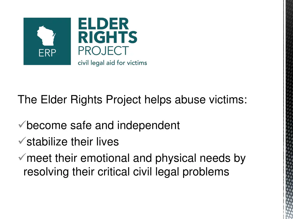 the elder rights project helps abuse victims