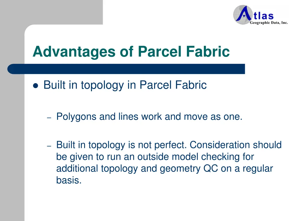 advantages of parcel fabric 1