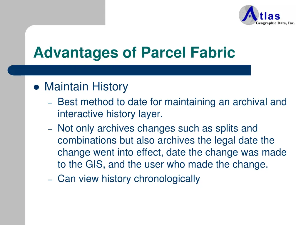 advantages of parcel fabric 2