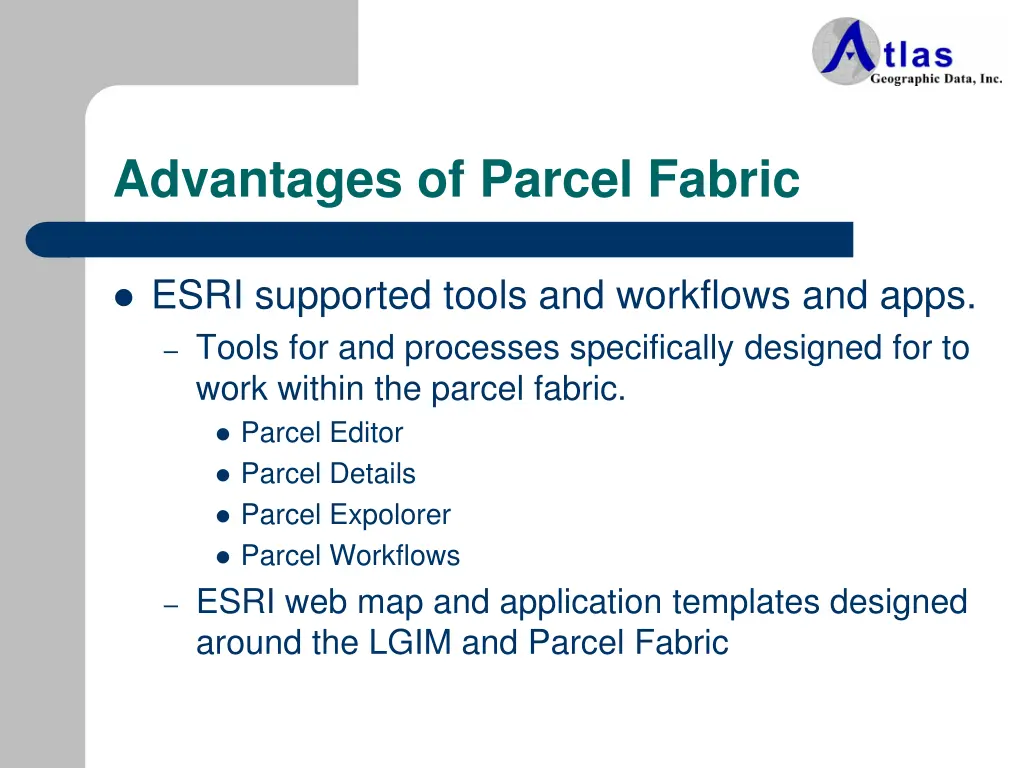 advantages of parcel fabric 4