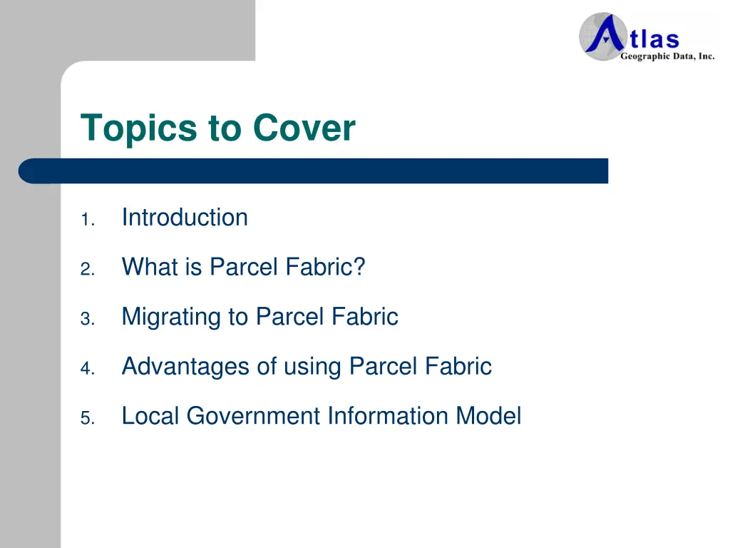 topics to cover