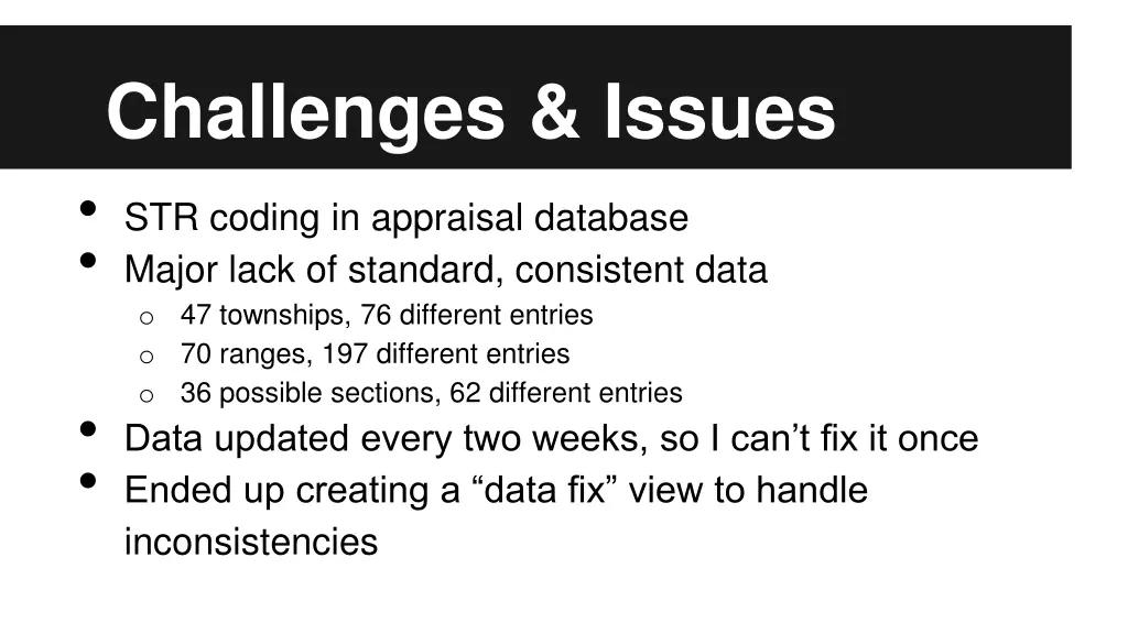 challenges issues str coding in appraisal