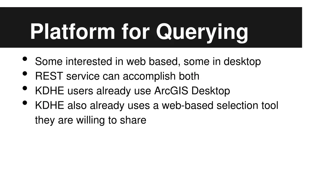 platform for querying some interested