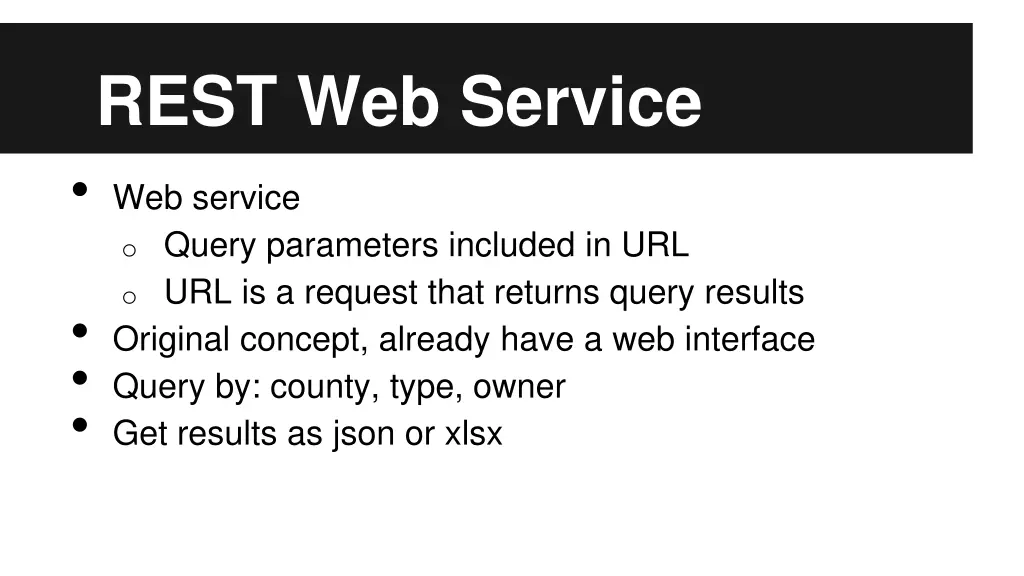 rest web service web service o query parameters