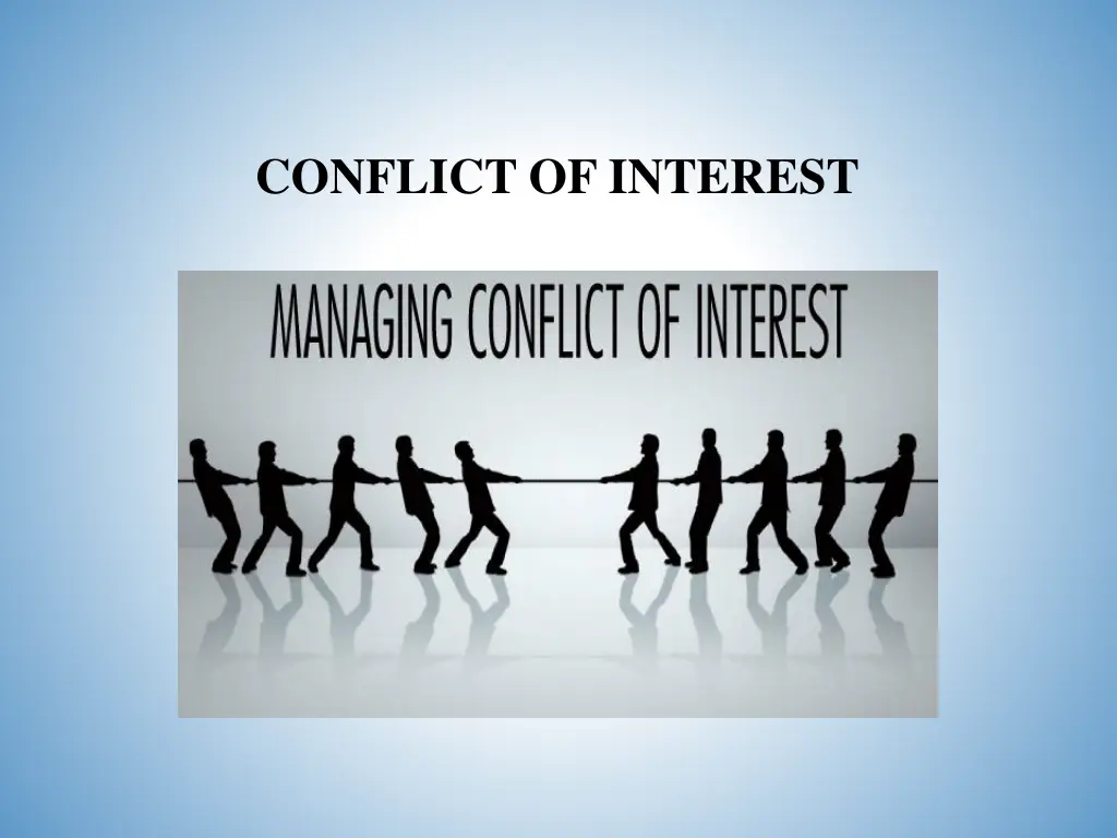 conflict of interest