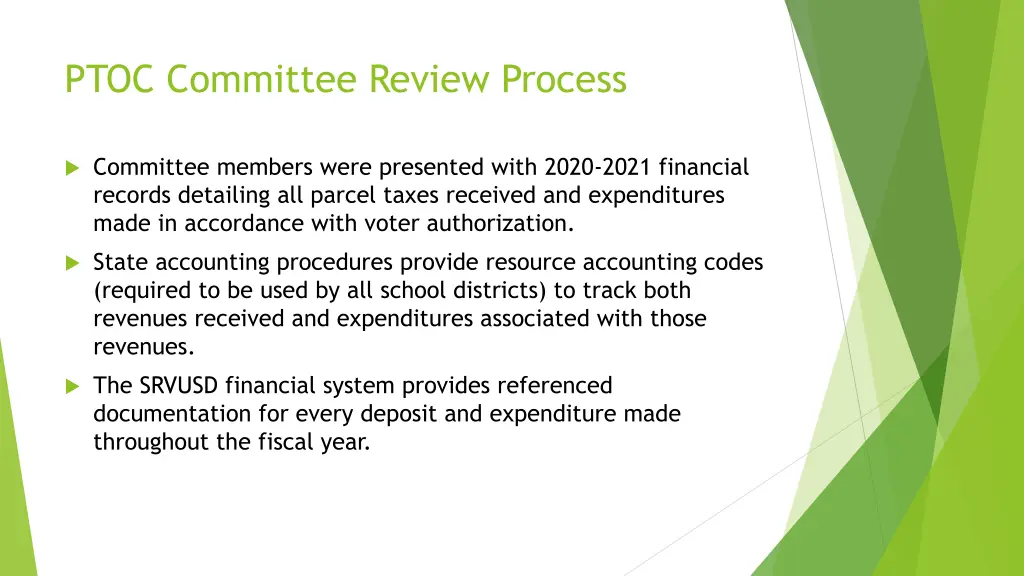 ptoc committee review process